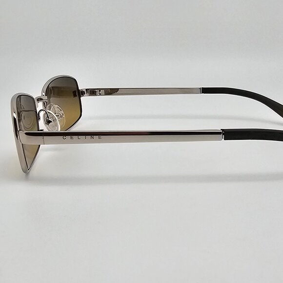 Celine SC1019 Col. 579 Silver Frame Yellow Flash Gold Gradient Lens Sunglasses - Picture 3 of 16